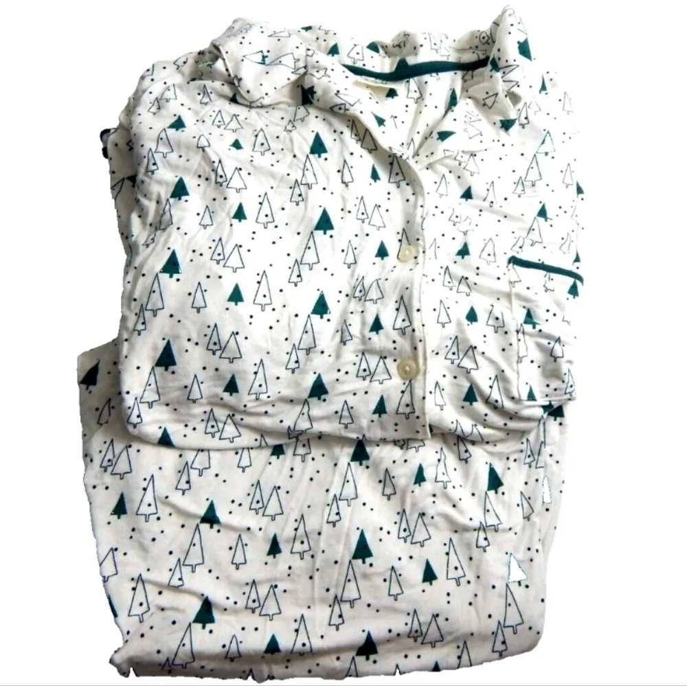 Soma Cool Nights Pajama Set Christmas Trees - Picture 1 of 2